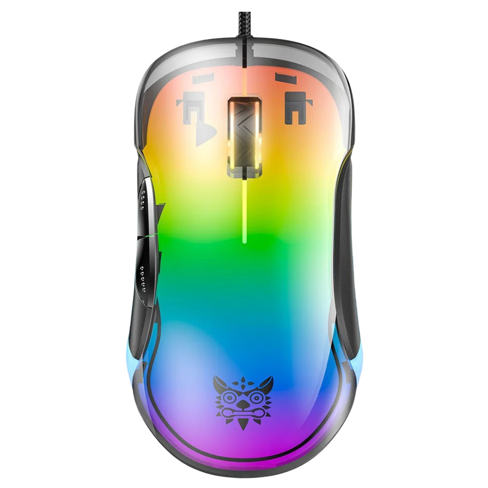 ONIKUMA CW925 Wired Gaming Mouse with RGB Lighting, 12800 DPI, 7 Buttons, USB Connection, and 1.5m Cable – Black