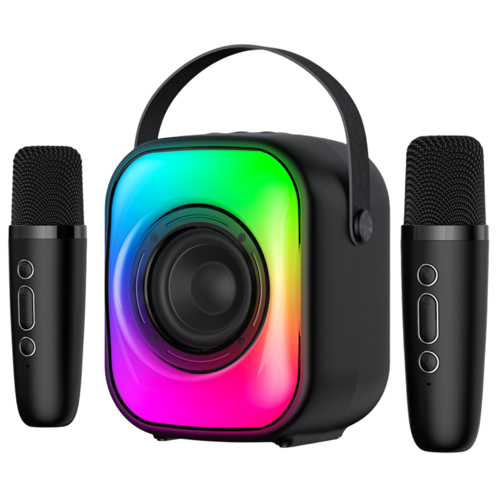 Onikuma L7 Wireless Speaker Bluetooth 5.3 RGB Light with Microphone 5 Hour Battery - Black
