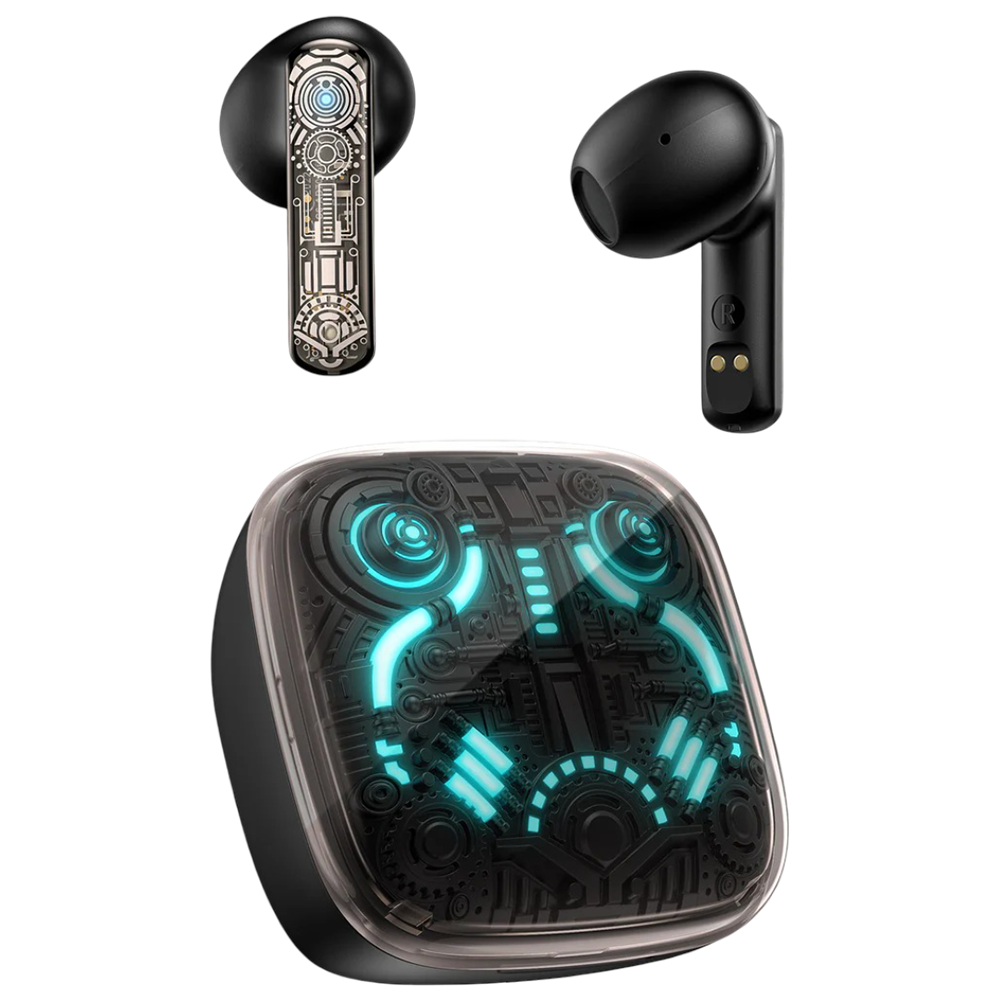 Onikuma T1 Wireless Gaming Earphones Bluetooth 5.3 Type-C Charging 7 Hour Battery - Black