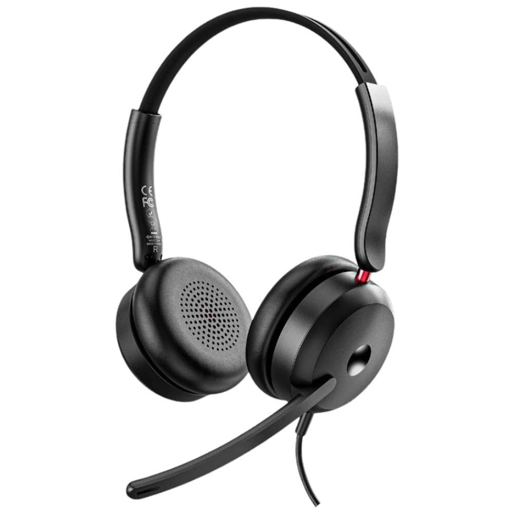 Onikuma X81 Wired Gaming Headset with 3.5mm AUX / USB-A / USB-C, Noise Cancelling Mic – Black