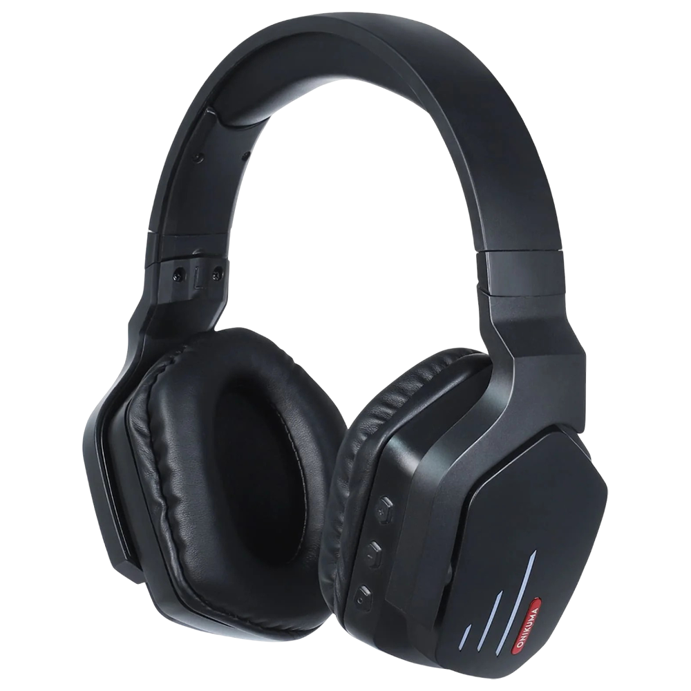 ONIKUMA B60 Wireless Bluetooth Headset with Bluetooth 5.0, RGB Lighting, and 22-Hour Battery – Black