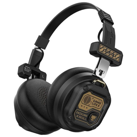 ONIKUMA GT803 Wireless Gaming Headset with Mic, Retro Design, and 50-Hour Battery – Black