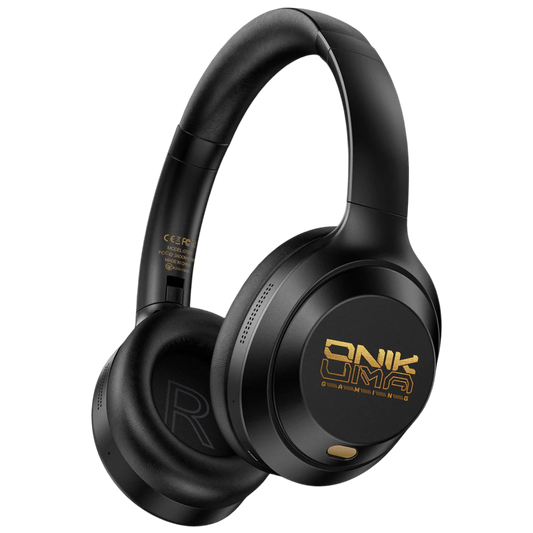 ONIKUMA GT811 Wireless Gaming Headset with Bluetooth 5.3, ANC Noise Cancelling, and 50-Hour Battery – Black