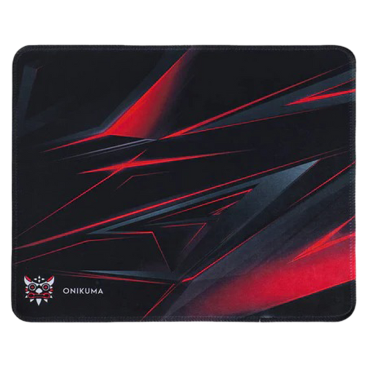 ONIKUMA MP002 Gaming Mouse Pad with Anti-Slip Rubber Base – 350×300×2mm – Black/Red