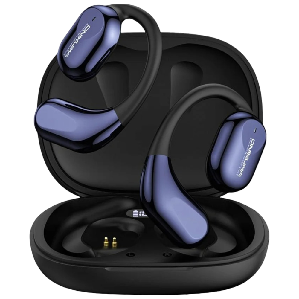 ONIKUMA T209 OWS Wireless Earbuds with Bluetooth 5.4, Live Translator, Cyberpunk Design, and 6-Hour Battery – Black