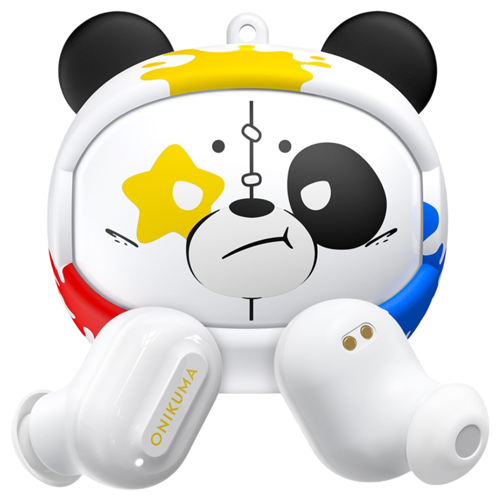 ONIKUMA T20 Wireless Gaming Earbuds with Bluetooth 5.0 and 25-Hour Battery with Charging Case – White