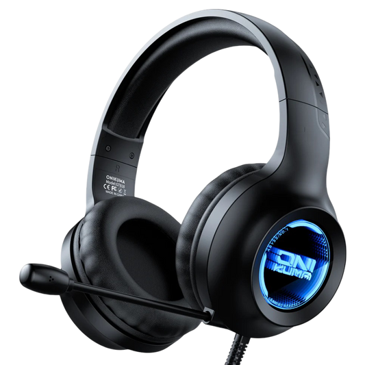 ONIKUMA X36 Wired Gaming Headset with RGB Design and 2.1m Cable – Black
