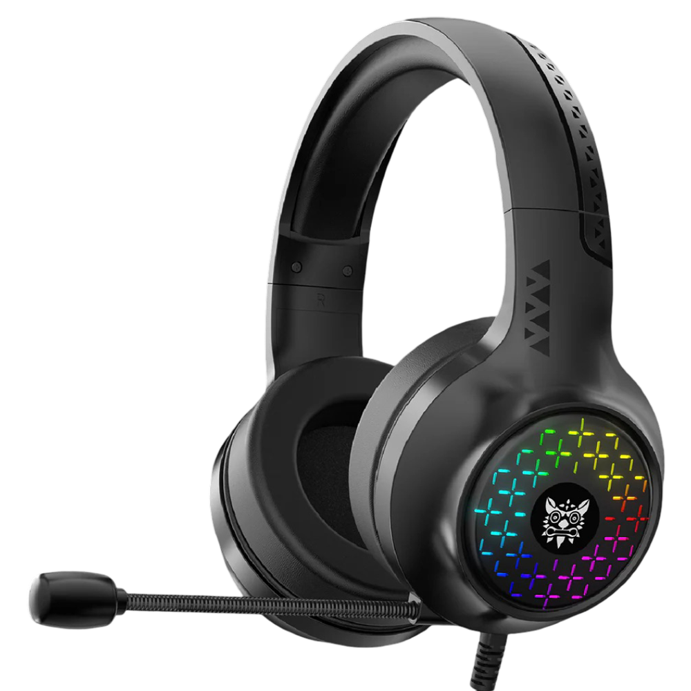 ONIKUMA X7 PRO Wired Gaming Headset with RGB Lighting and 2.1m Cable – Black