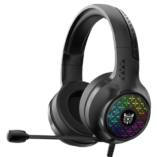 ONIKUMA X7 PRO Wired Gaming Headset with RGB Lighting and 2.1m Cable – Black