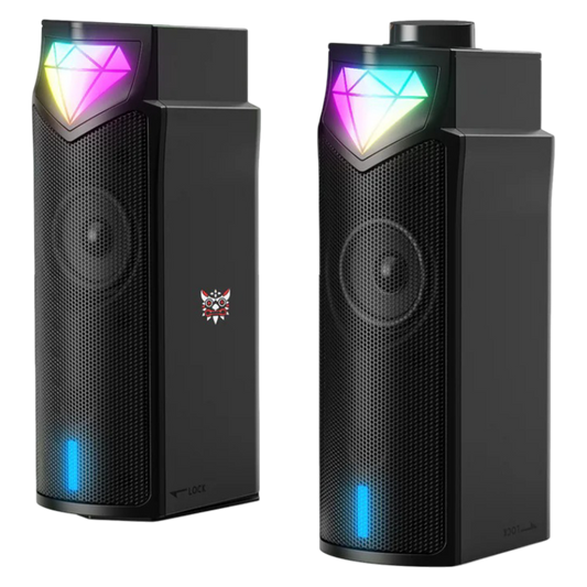 Onikuma L1 Wired Gaming Speaker Bluetooth 5.3 and USB RGB Light Portable Soundbar - Black