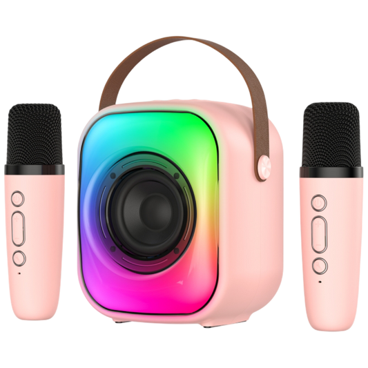 Onikuma L7 Wireless Speaker Bluetooth 5.3 RGB Light with Microphone 5 Hour Battery - Pink